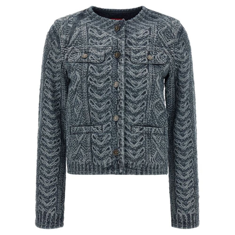 Diesel Blue Cotton Denim Women's Jacket